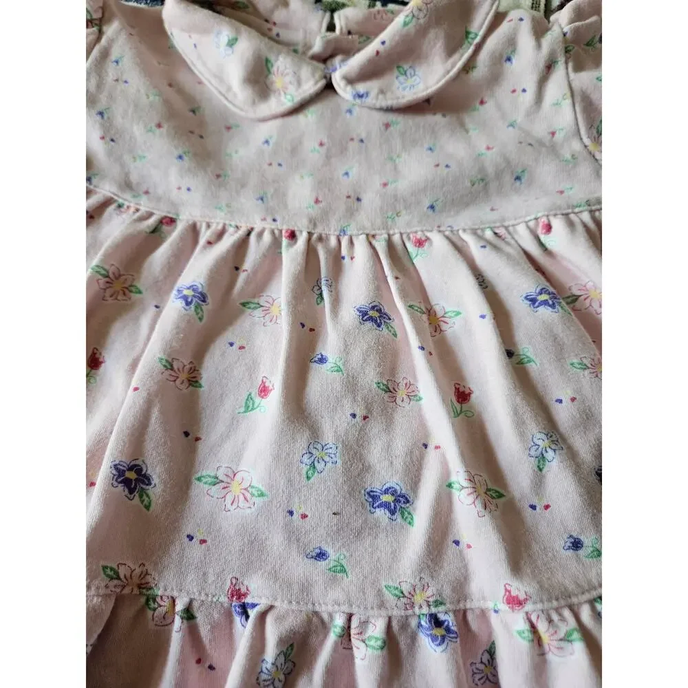 Vintage 90s Kids Play by Rashti & Rashti Floral Ruffle Top & Bloomer Set - 24M